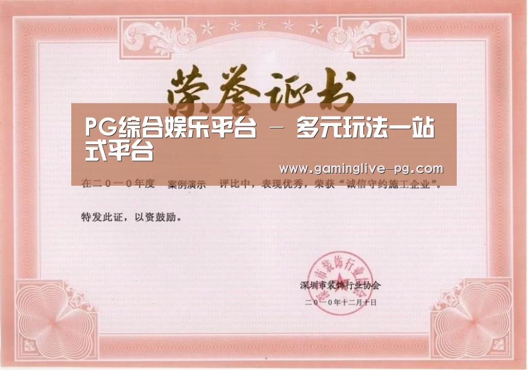 PG下载荣誉证书一(图1)